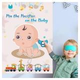 T-Antrix Pin The Pacifier on The Baby Game -Baby Shower Party Games with 21