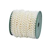 B&S FEEL 5mm Faux Pearl Beads Garland Pearl Bead Roll Strand for Wedding Party Decoration, 99 Feet Roll (Ivory)