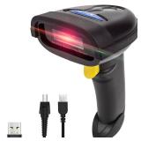 NETUM 2D Barcode Scanner, Compatible with 2.4G Wireless & Bluetooth & USB Wired Connection, Connect Smart Phone, Tablet, PC, 1D Bar Code Reader Work for QR PDF417 Data Matrix (NT-1228BL)