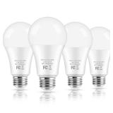 LED Light Bulbs, 100 Watt Equivalent A19, 13W 5000K Daylight White 1500 Lumens Non-Dimmable Bright E26 Edison Medium Screw Bulbs for Home Bedroom Kitchen Living Room Office Lamp, 4-Pack