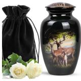 Yatskia Deer Cremation Urn for Human Ashes - Urns for Human Ashes Adult Male & Female - Human Remains Urn Adult - Decorative Urns for Mom