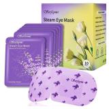 Serfeymi 10 Packs Steam Eye Mask Sleeping Mask for Women, Eye Beauty Heated Eye Mask, Hot Compress Disposable Promote Sleep Eye Mask for Puffy Eyes, Dry Eyes, Dark Circles, Tired Eyes (Lavender)