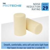 Flents Foam Ear Plugs, 50 Pair for Sleeping, Snoring, Loud Noise, Traveling, Concerts, Construction, & Studying, Contour to Ears, NRR 29, Beige