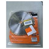 10 in. Masonry Cutting Segmented Rim Diamond Saw Blade - Retail: $75.97