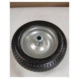 Marathon 4.10/3.50-4" Flat Free, All Purpose Utility Tire on Wheel, 4" Centered Hub, 3/4" Bearings