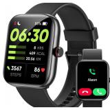 Fitness Tracker- [Alexa Built-in & Answer/Make Calls], 1.91" Smart Watch with Heart Rate/Blood Oxygen/Sleep Monitor, Step Counter Fitness Watch with 100 Sports Modes, IP68 Waterproof for iOS Android -