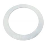 TDH Lighting White Goof Trim Ring for Recessed Can and 6" Inch Down Light Cover (12 Pack)