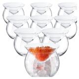 Wilzing Set of 9 Caviar Martini Glasses Stemless 5 oz Drinks Holder Chiller Shrimp Cocktail Liquor Martinis Cocktails Dish for Summer Party Kitchen Restaurant Supplies