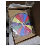 WinSpin 12" Color Prize Wheel Tabletop 14 Slots Heavy Duty Editable Spinning Wheel for Fortune Spinning Game Carnival & Tradeshow, Classic Series