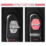 Voodonala for JL Door Lock Cover Buckle Decor Trim for 2018-2021 Jeep Wrangler JL JLU, for Jeep Gladiator JT 2020 2021, ABS Exterior Accessories, 6PAC Pink