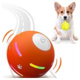 PetDroid Interactive Dog Toys Dog Ball,[2025 Newly Upgraded] Durable Motion Activated Automatic Rolling Ball Toys for/Small/Medium/Large Dogs,USB Rechargeable (Orange)