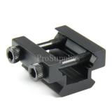 TACFUN 2PCS Flat TOP Half 1/2 INCH Mini Riser Block Mount 3 Slot Picatinny Rail