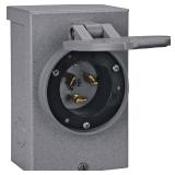 Reliance Controls PB50 50-Amp (CS6375) NEMA 3R Power Inlet Box,Gray - Retail: $79.57