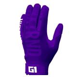 Nxtrnd G1 Youth Football Gloves, Kids Sticky Receiver Gloves (Purple, Youth Medium)