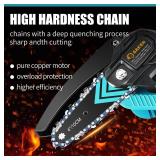 Saker Mini Chainsaw,Portable Electric Chainsaw Cordless,Handheld Chain Saw Pruning Shears Chainsaw for Tree Branches,Courtyard,Household and Garden Stocking Stuffers Gifts for Men Dad Husband Women