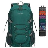 BECOJADDE 40L Lightweight Hiking Backpack Travel Packable Daypack for Women and Men, Green