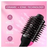 Hair Dryer Brush Blow Dryer Brush in One 4 in 1 Styling Tools with Ceramic Oval Barrel, and Styler Volumizer, Hot Air Straightener Brush for All Hair Types