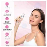 HEBECA Heated Eyelash Curler Professional - Eye Lashes Curler with Innovative Heating Silicone, Electric Eyelashes Curler with 600mAh Rechargeable Battery EC4001 (White)