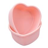 Dootafy Mini Heart Cake Pan, 4 Inch Silicone Heart Cake Mold Baking Pan 2 Pack Nonstick Heart Shaped Molds for Valentines Day Anniversary Birthday Cake Snack Tart Muffin Cupcake Cheesecake Baking