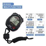 Professional Timer Stopwatch, Digital Sports Stopwatch with Countdown Timer, 100 Lap Memory, 0.01 Second Timing,Water Resistant,Multi Functional Stopwatch for Swimming Running Training etc