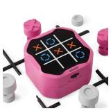 GiiKER Tic Tac Toe Bolt Game, 3-in-1 Handheld Puzzle Game Console, Portable Travel Games for Educational and Memory Growth, Fidget Toys Board Games for Kids and Adults, Birthday Gifts for All Ages