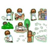 Jesus The Good Shepherd & Parable of The Lost Sheep Bible Felt Board Story for Flannel Boards