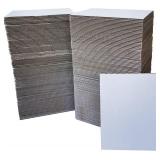 200 Packs 3x5 Inch Corrugated Cardboard Sheets, Premium White Corrugated Cardboard Divider Inserts Bulk Flat for Shipping, Mailing, DIY Décor and Crafts.