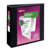 Avery Durable View 3 Ring Binder 3 Slant Rings 1 Black Binder