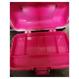 South Bend Worm Gear Tackle Box pink