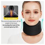 Soft Neck Brace Universal Cervical Collar, Neck Brace for Sleeping Foam Wraps Keep Vertebrae Stable for Relief of Cervical Spine Pressure B-M (neck circumference 13"-15.7", High 2.5")