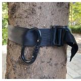 LUCKY CLOVER Safety Harness Tree Strap, Quick-Connect Stitched Nylon Tree Strap with Steel Buckle for Tree Stand Hunting, Tree Stand Harness Straps for Hunting Accessories, Tree Stand Safety Strap