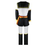 Bleoavre Vocaloid02 Kagamine Rin Cosplay Kagamine Len Costume Halloween Uniform Outfit (Women, XL)