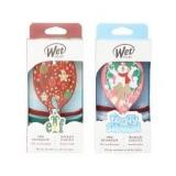 Wet Brush Hair Brush Mini Detangler 2 pack with Bonus Elastics.