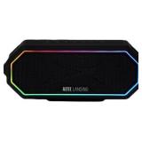 Altec Lansing - Bluetooth HydraJolt 2.0 EverythingProof Portable Speaker with LED Lights - Black/Gray