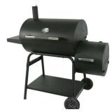 Expert Grill 28 Offset Steel Charcoal Smoker Grill with Side Firebox Black - Retail: $127