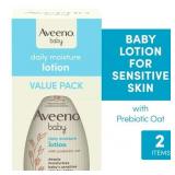 Aveeno Baby Daily Moisture Lotion with Nourishing Oat 2 x 12 fl. oz