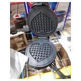 Dash Nonstick Express Heart Waffle Maker in Red - Make Quick Heart-Shaped Waffles & Treats!