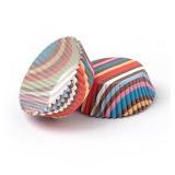 Babycakes Paper Mini Cupcake Liners, Striped, 2500-Count