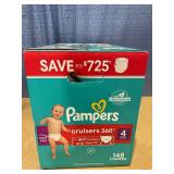 Pampers Cruisers 360 Size 4 148ct