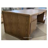 5 Drawer Wood Desk With Chair Mat