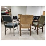 (3) Vintage Style Office Waiting Room Chairs