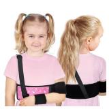 Evervibe Kids Arm Sling Pediatric Shoulder Immobilizer Collarbone Brace Elbow Support Arm Bands Elbow Wrist Sling for Toddler Boy Girl Broken, Fractured Arm Shoulder Injury (Unicorn Style)