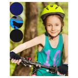 3 Pairs Kids Half Finger Gloves Sport Gloves Non-Slip Gel Gloves for Children Cycling Riding Biking (Stylish,3-5 Years)