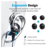 Kirababy Earbuds Wired with Microphone, 5 Pack Wired Headphones with Powerful Heavy Bass, High Definition, Earphones Wired 3.5mm Jack