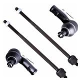 SCITOO 4pcs Front Suspension Kit Inner Tie Rod End Outer Tie Rod End Fit 2000-2006 For Ford Focus