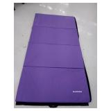 Fitvids All Purpose 48in x 24.4in Extra Thick High Density Anti Tear Gymnastic Mat, Purple