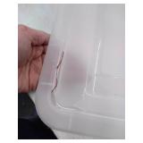 Iris USA Plastic File Box, Clear