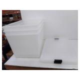 Iris USA Large Plastic Totes With Lids