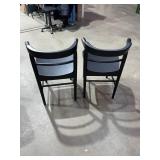 2pk Kaysville Curved Back Wood Dining Chair Black - Threshold.