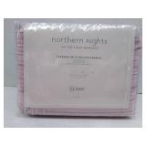 Northern Nights Logan Stripe Quilted Coverlet, Queen, Dusty Rose